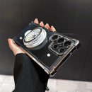 Decompression Gyro Magnetic Bracket Phone Case