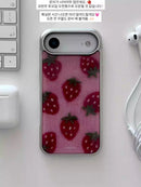 Strawberry themed Protective Case 16 Pro Max Protective Cover