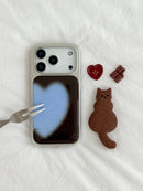 Sweet And Cool Rose Pink Heart-Shaped Case For IPhone 16 Pro Max