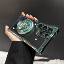 Decompression Gyro Magnetic Bracket Phone Case