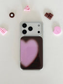 Sweet And Cool Rose Pink Heart-Shaped Case For IPhone 16 Pro Max