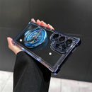 Decompression Gyro Magnetic Bracket Phone Case