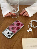 Strawberry themed Protective Case 16 Pro Max Protective Cover