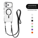 17 Pro Max Transparent Magnetic Case With A Crossbody Lanyard
