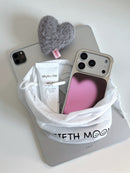 Sweet And Cool Rose Pink Heart-Shaped Case For IPhone 16 Pro Max